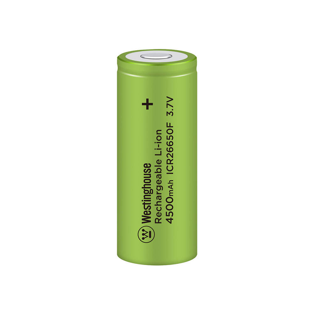 

Аккумулятор литий-ионный Westinghouse Li-ion ICR26650, 4500mAh, 1шт/уп