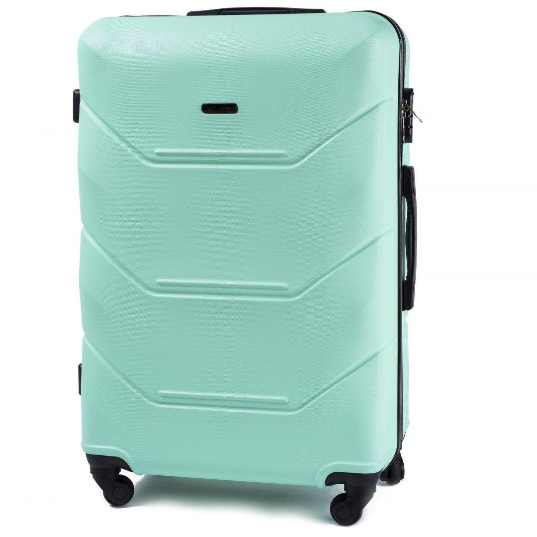 

Чемодан пластиковый на 4 колесах Wings 147  (L) Мятный, Бирюзовый