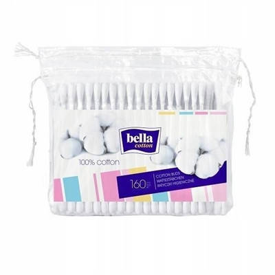 

Ватные палочки Bella Cotton 160 шт полиэтиленовая упаковка