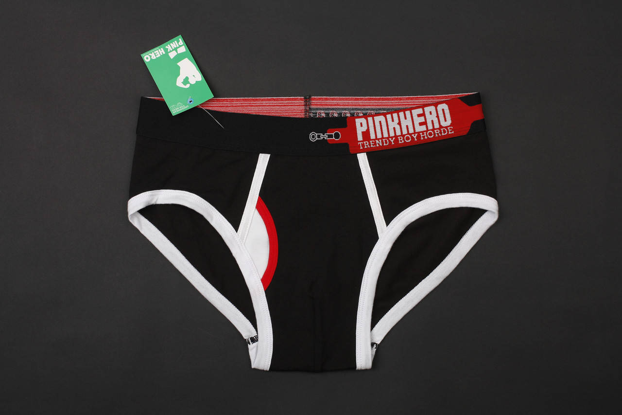 

Мужские трусы Pink hero (плавки слипы) XXL, Черный