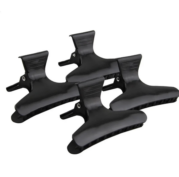 

Краб для волос парикмахерский пластмасса 815 - упаковка 12 шт СРЕДНИЙ черный