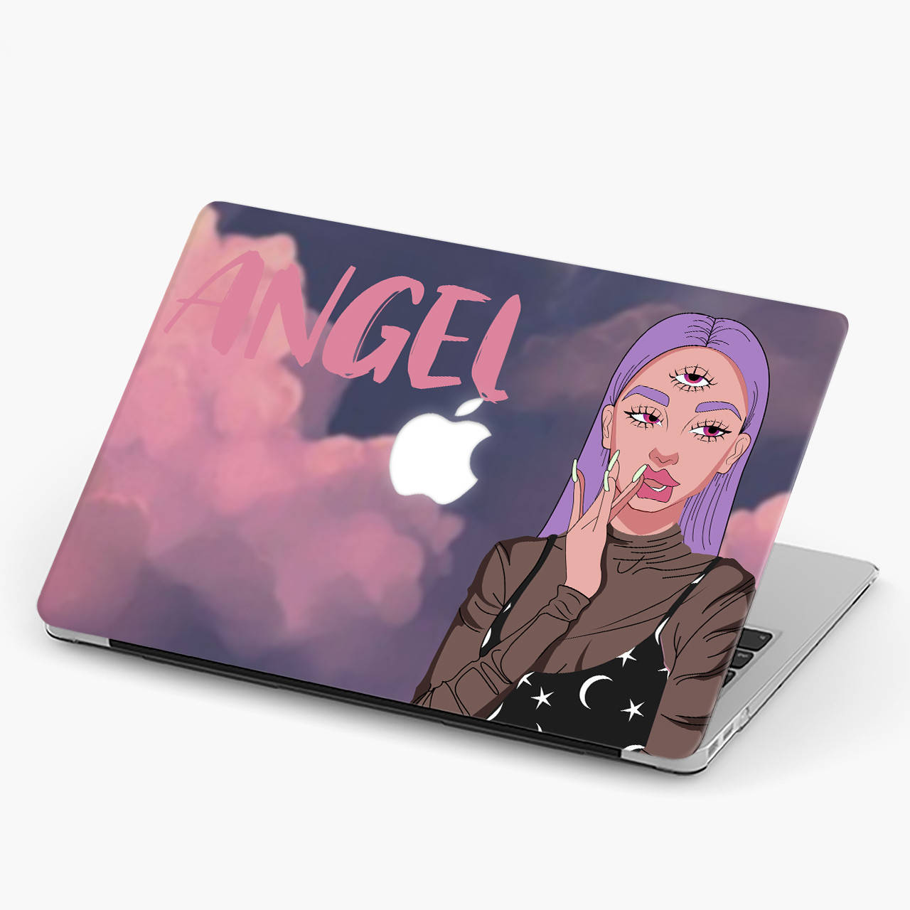 

Чехол пластиковый для Apple MacBook Pro / Air Ангел (Angel) макбук про case hard cover MacBook Pro 16.2 A2485