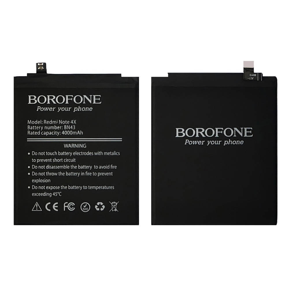 

Аккумулятор (батарея) Borofone BN43 для Xiaomi Redmi Note 4X
