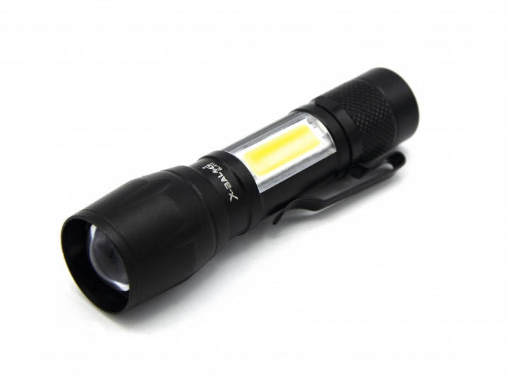 

Ручной аккумуляторный полицейский Фонарь 513 XPE+COB, ЗУ mirco USB