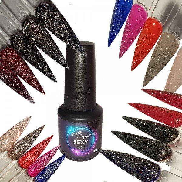 

Топ без липкого слоя Nailapex Sexy светоотражающий, 15 мл