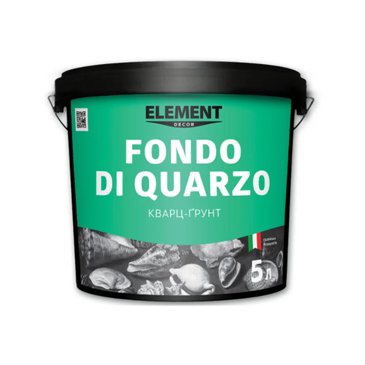 

Адгезивный кварц-грунт Element Decor Fondo di Quarzo 5л, Белый