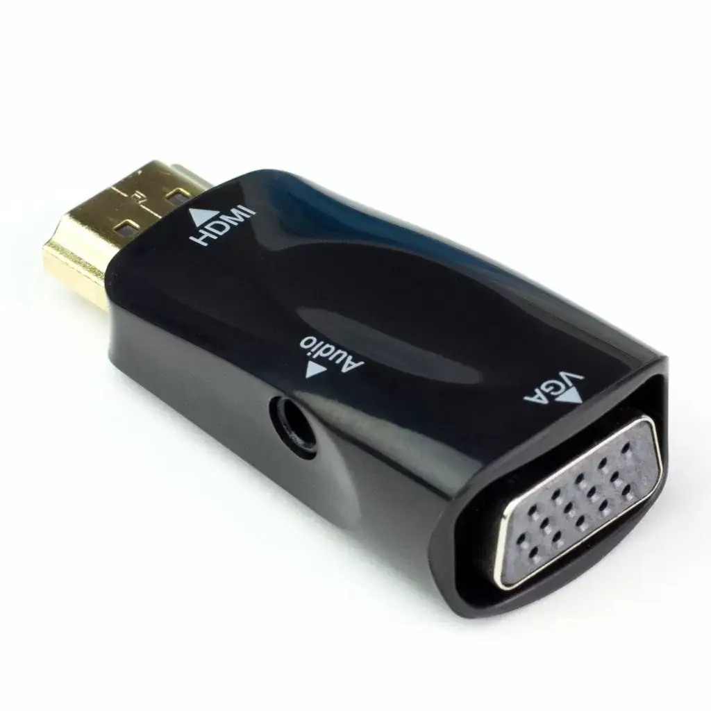 

Переходник адаптер HDMI VGA + Audio, Черный