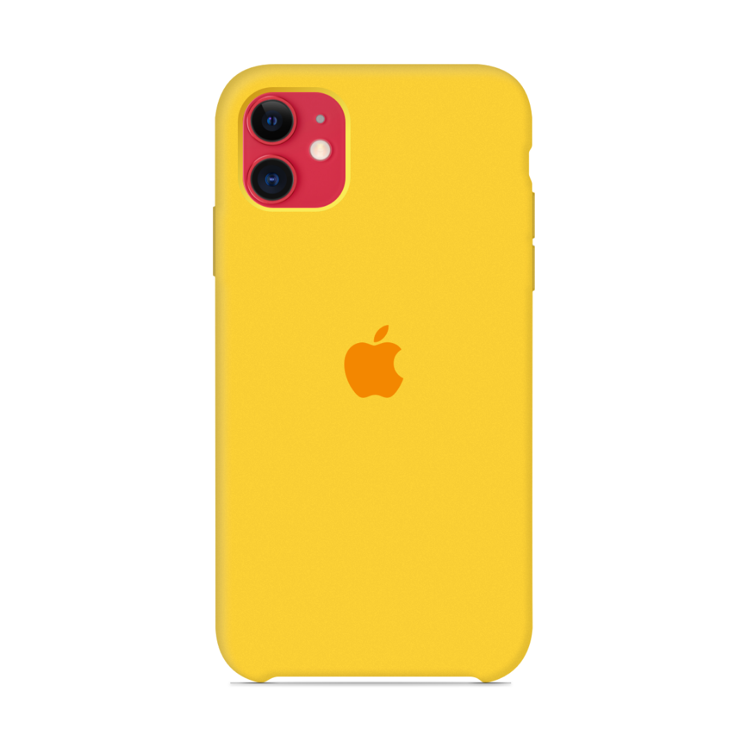 

Чехол Silicone case для IPhone 11 Yellow желтый