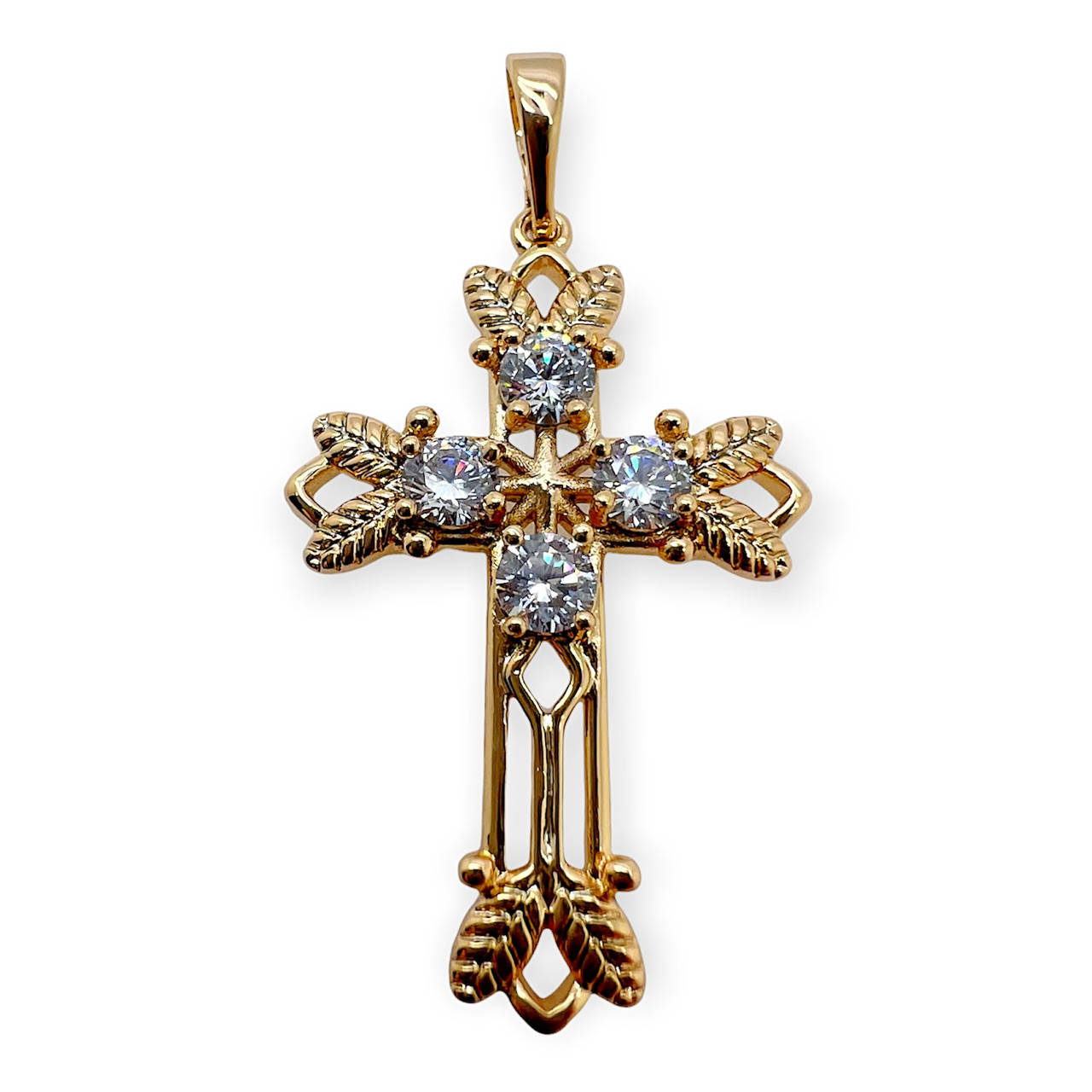 

Крестик позолоченный xp. 18k