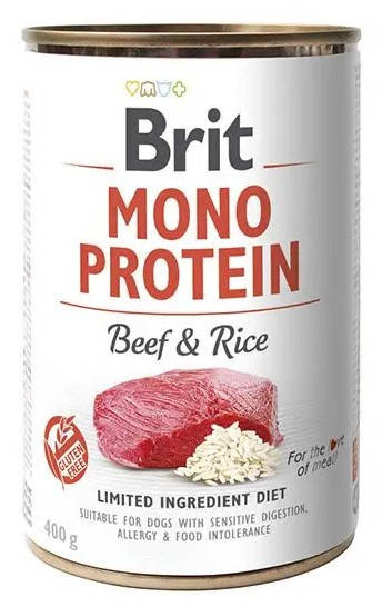 

Brit Mono Protein 400 г * 6 шт консерва для собак (говядина и рис) (срок )