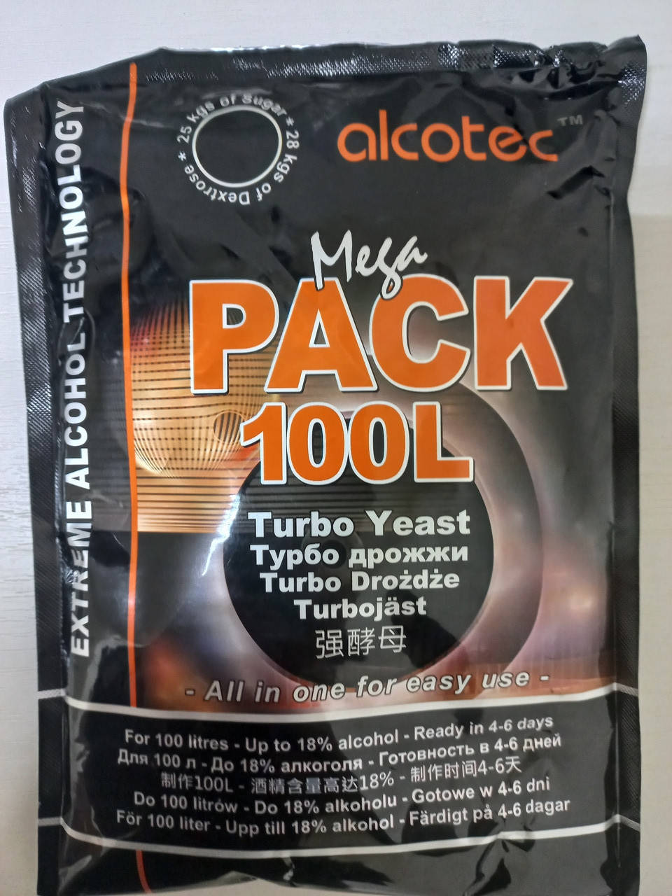 

Турбо дріжджі Alcotec MEGA PACK Турбо дрожжи