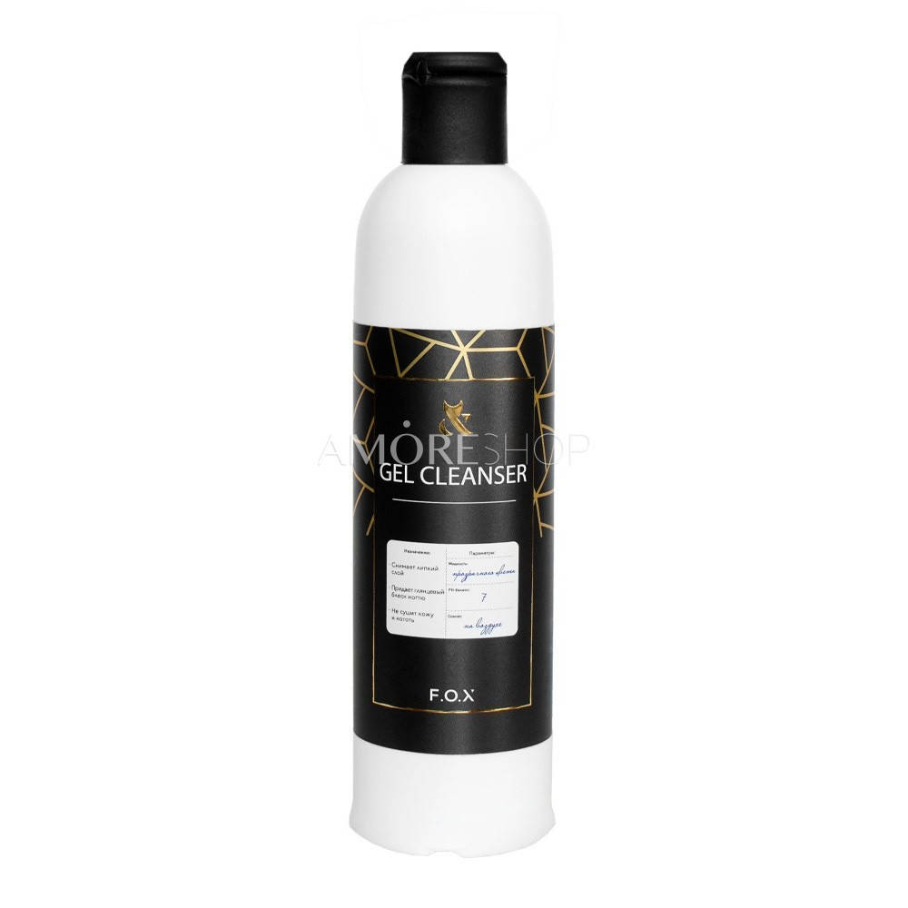 

Жидкость для снятия липкого слоя F.O.X Gel Cleanser, 550 мл
