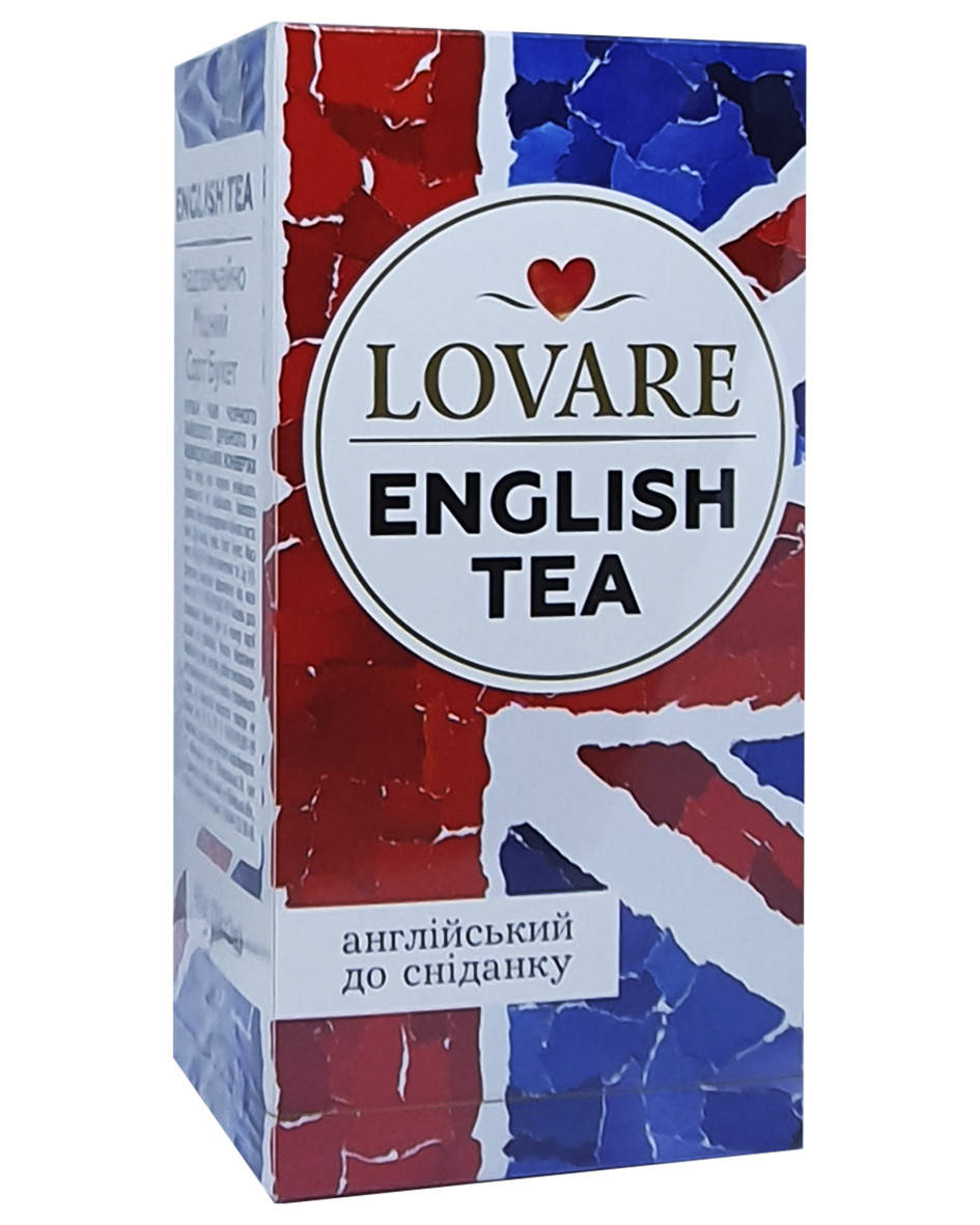 

Чай чорний в пакетиках Lovare English Breakfast 24 шт х 2 г (52931)