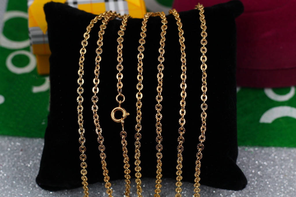 

Цепь Xuping Jewelry якорная с огранкой 60 см 2.5 мм золотистая