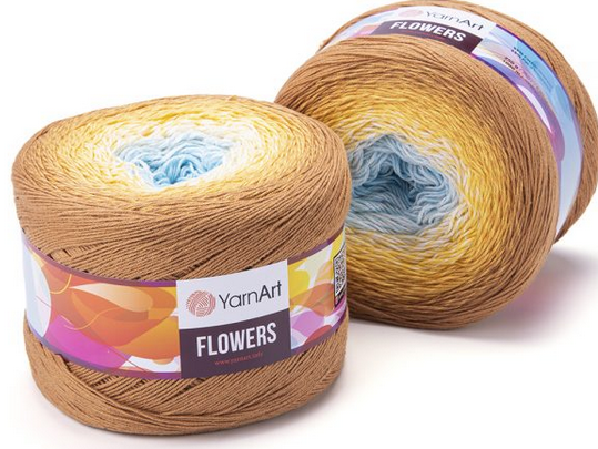

Пряжа Flowers Yarnart-309