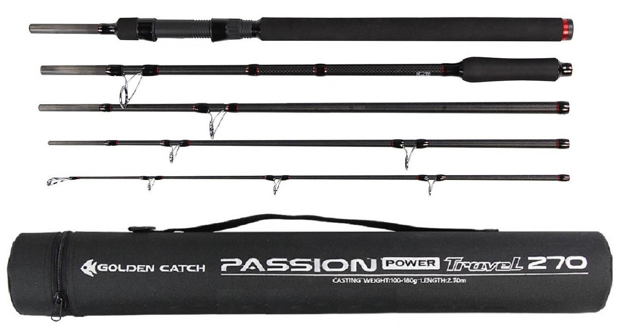 

Спиннинг GC Passion Power Travel 2.70м 100-180г + ТУБУС, Черный