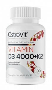 

Витамины OstroVit - Vitamin D3 4000 + K2 (100 таблеток)