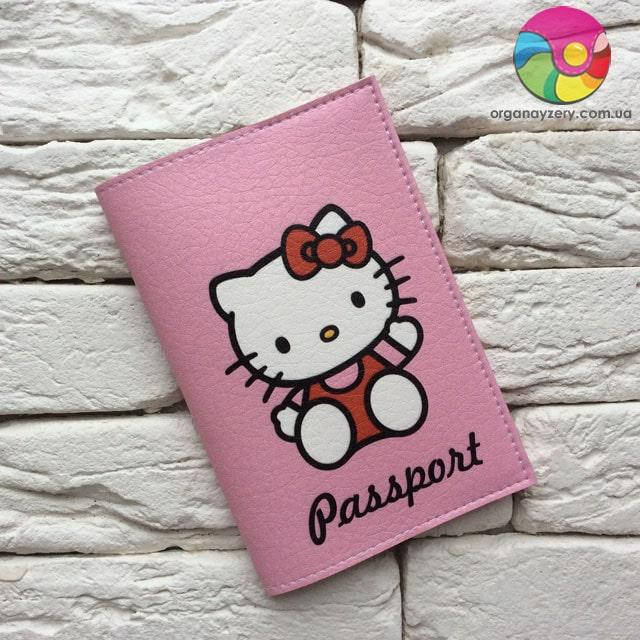 

Обложка для паспорта Hello Kitty, Розовый