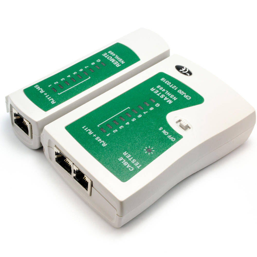 

Тестер кабеля витая пара NS-488, RJ-45 (UTP, FTP), телефонного RJ-11 (RJ-12)