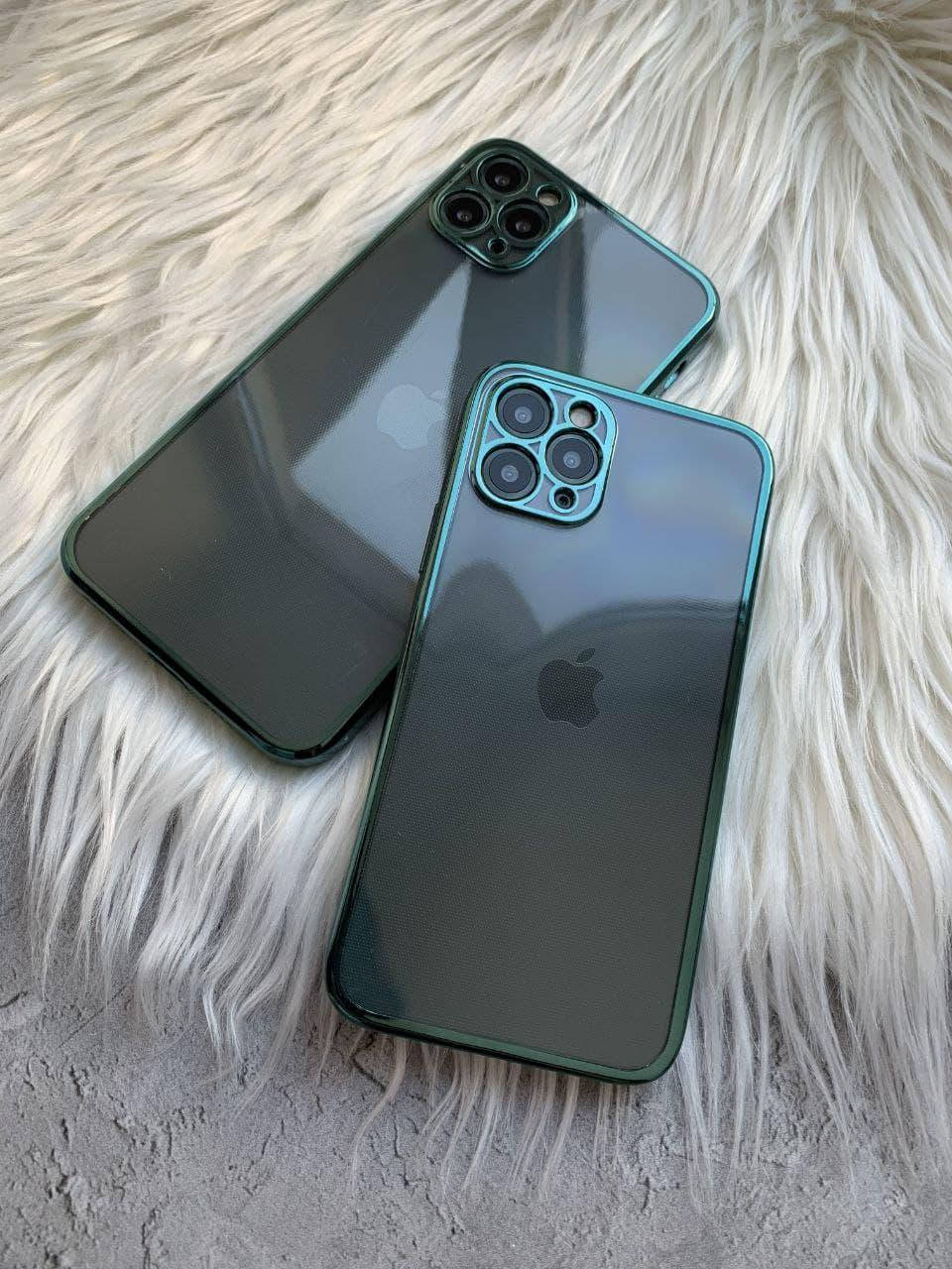 

Гальванический чехол на apple iPhone 12 Pro Max ТЕМНО ЗЕЛЕНЫЙ iPhone 11 Pro Max
