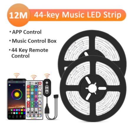 

Комплект Светодиодной ленты RGB DC12V 5050 12 метров