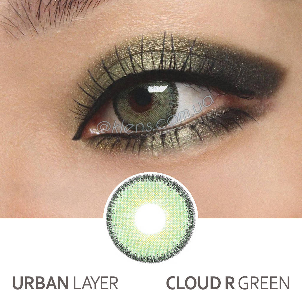 

Контактные цветные линзы Urban Layer Cloud R Green