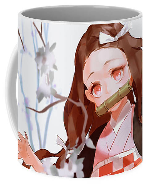 

Кружка GeekLand Demon Slayer Kimetsu no Yaiba Клинок, рассекающий демонов Незуко Камадо KY.02.06, Белый