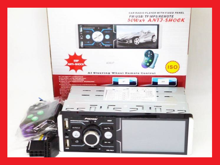 

Автомагнитола Pioneer 4063t Iso - Сенсорный экран 4,1"