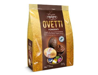 

Шоколадные яйца Crispo Ovetti Fondenti 350 g
