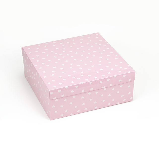 

Подарочная коробка 250*250*100, "Розовая", Белый