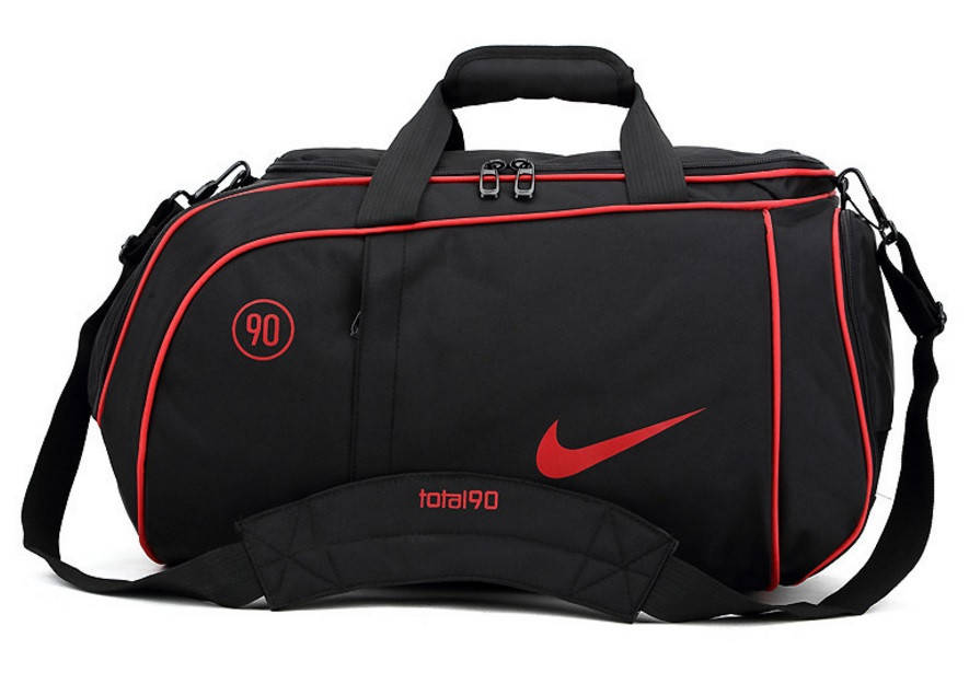 

Сумка спортивная Nike Master 90 total черная с красным кантом, Черный