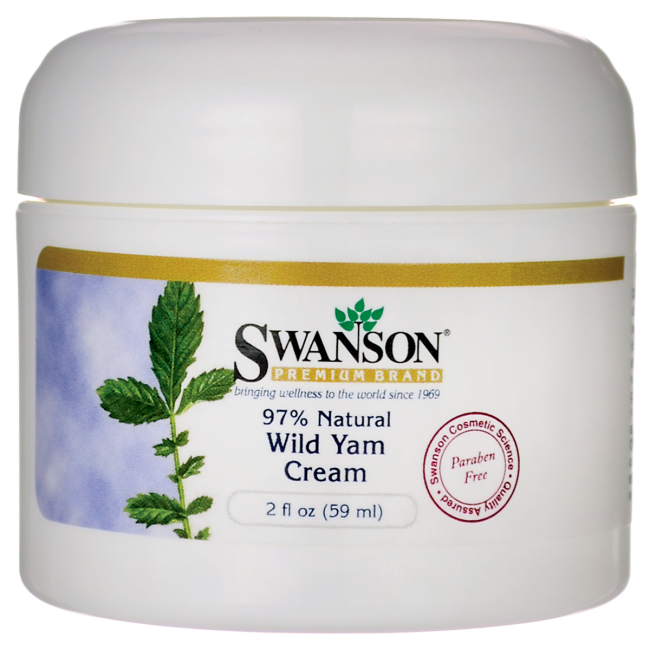 

Дикий Ямс крем, Wild Yam Cream, 97% Natural, Swanson, 2 fl oz (59 мл) Cream