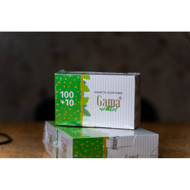 

Сигаретные гильзы Gama с ментолом 110шт, Зелёный