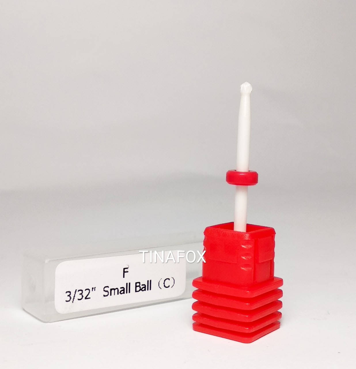 

Насадка керамика для фрезера красная, шар для кутикулы, Красный