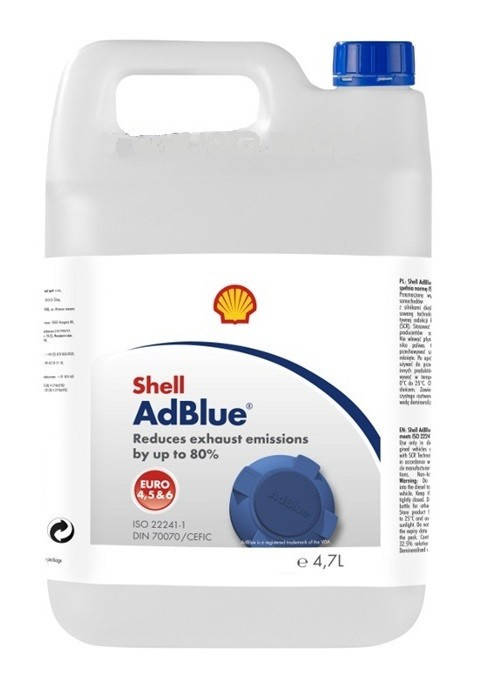 

Нейтрализатор выхлопных газов Shell AdBlue Мочевина 4.7л.