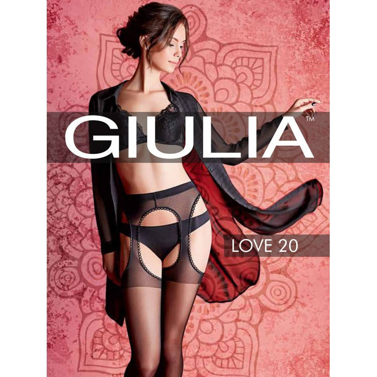 

Колготки женские с открытыми зонами на бёдрах GIULIA Love 20 model 1, Черный