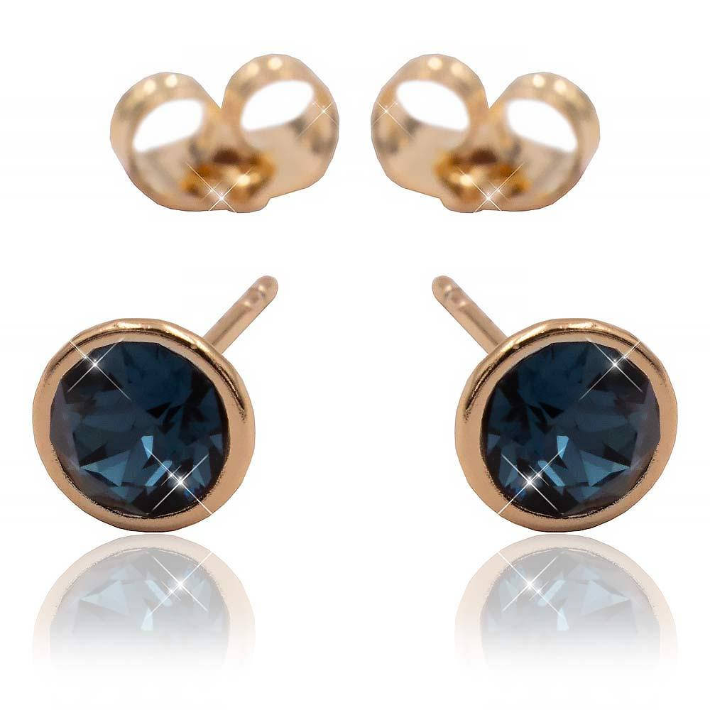 

Серьги-гвоздики Swarovski лимонная позолота (Медицинское золото)