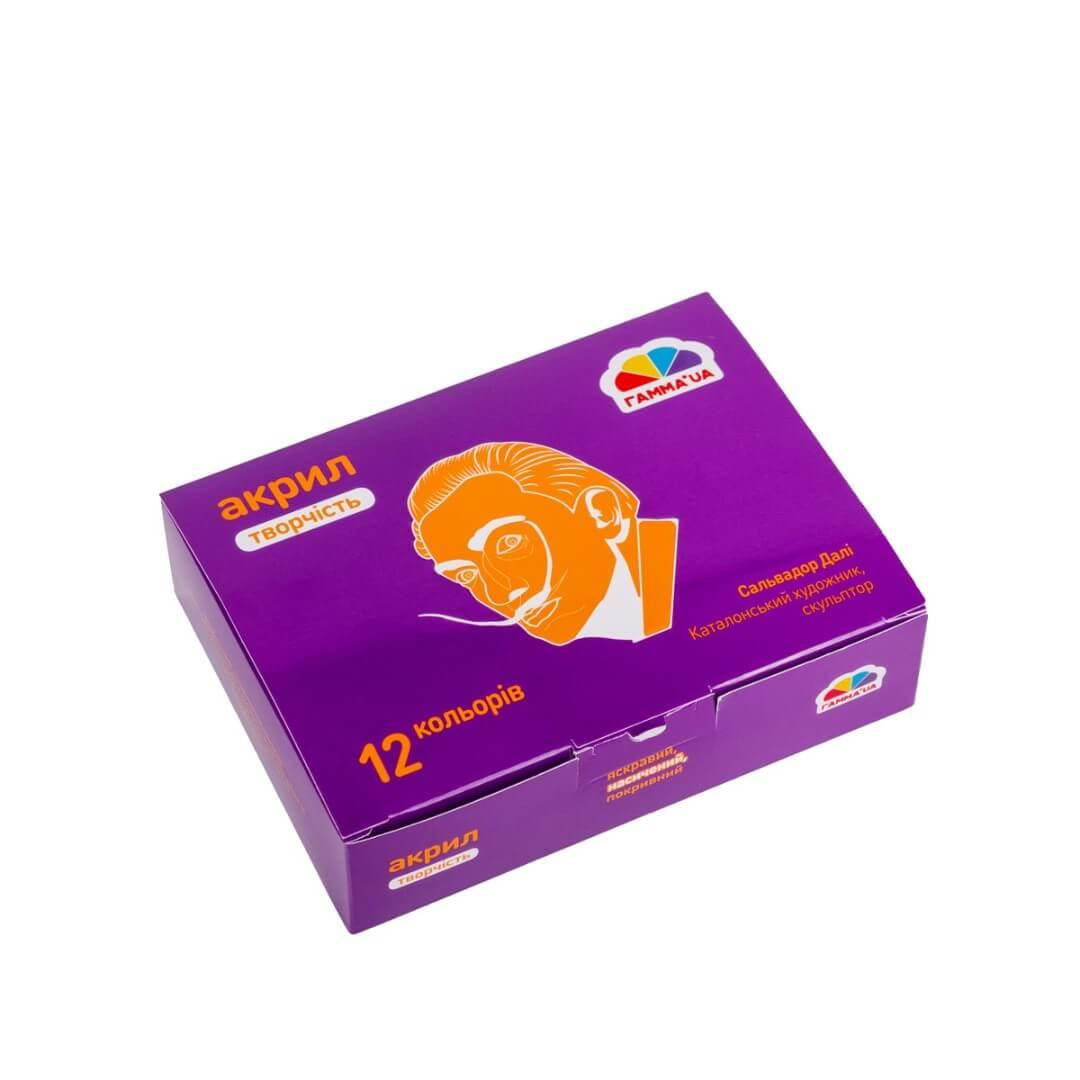 

Краска акриловая Гамма 12 цветов