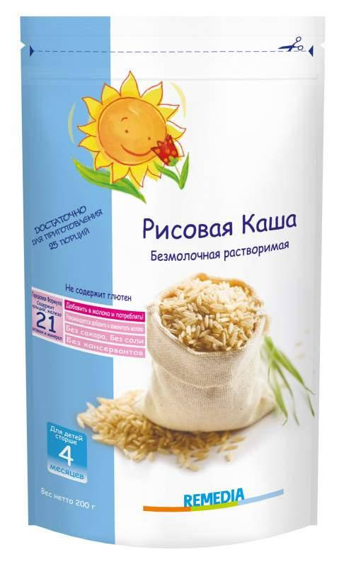 

Remedia Безмолочная рисовая каша 200г (4м+)