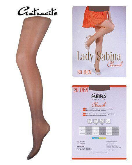 

Женские капроновые колготки Lady Sabina classik 20Den VISONE, Бежевый