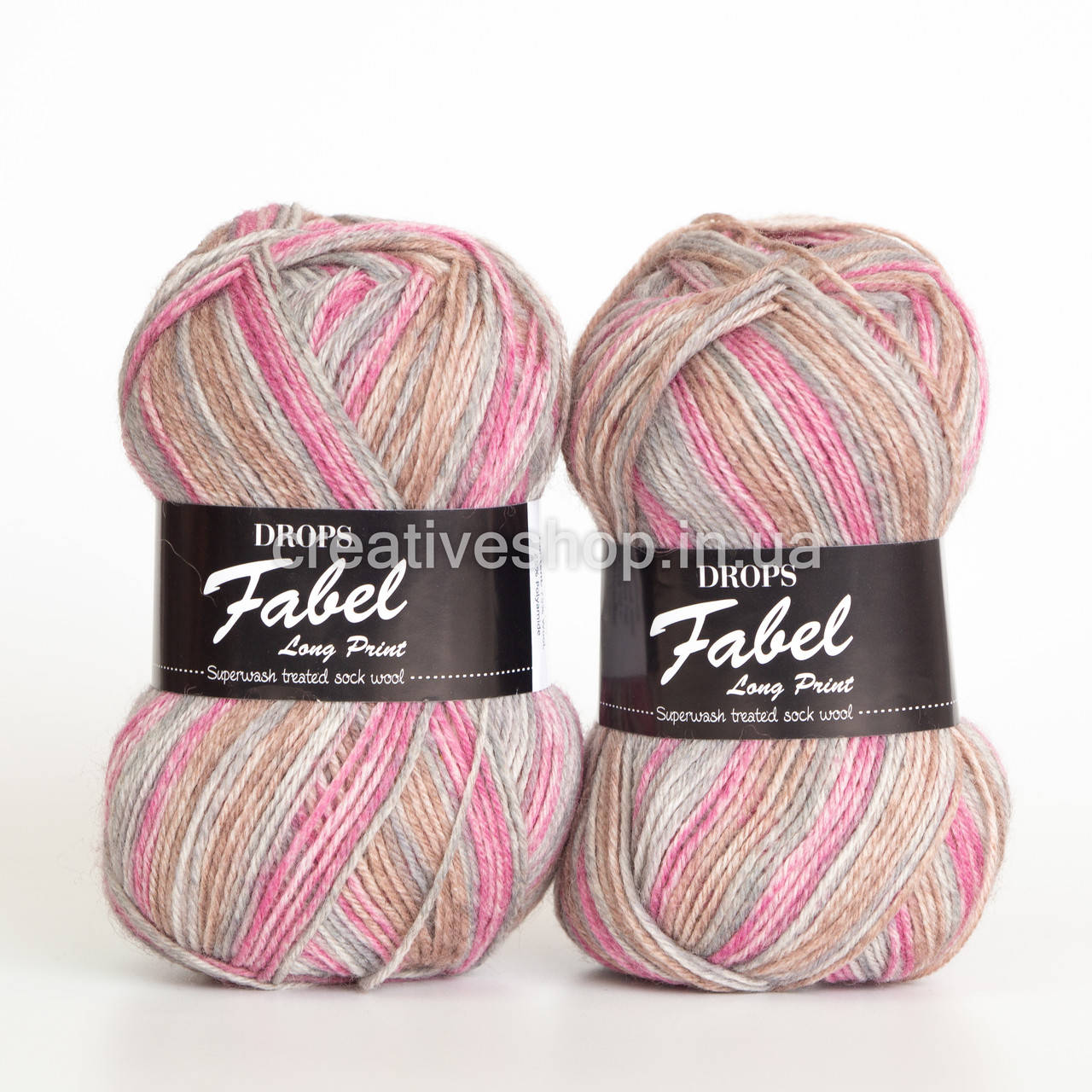 

Пряжа Drops Fabel Long Print (цвет 623 rose mist)