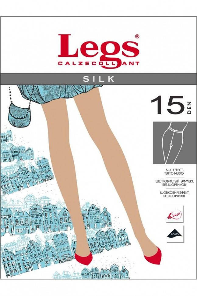 

Колготки женские LEGS 201 SILK 15 Den, , nero, Черный