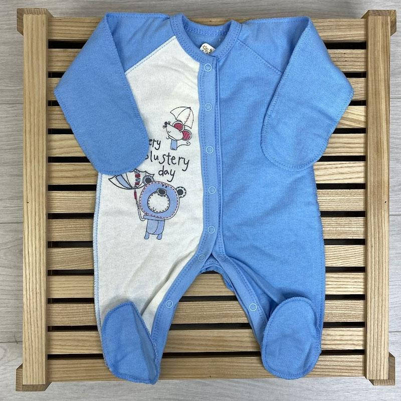 

Детский комбинезон человечек байка №223 р.18(50-56 см) для мальчика "Penetka"