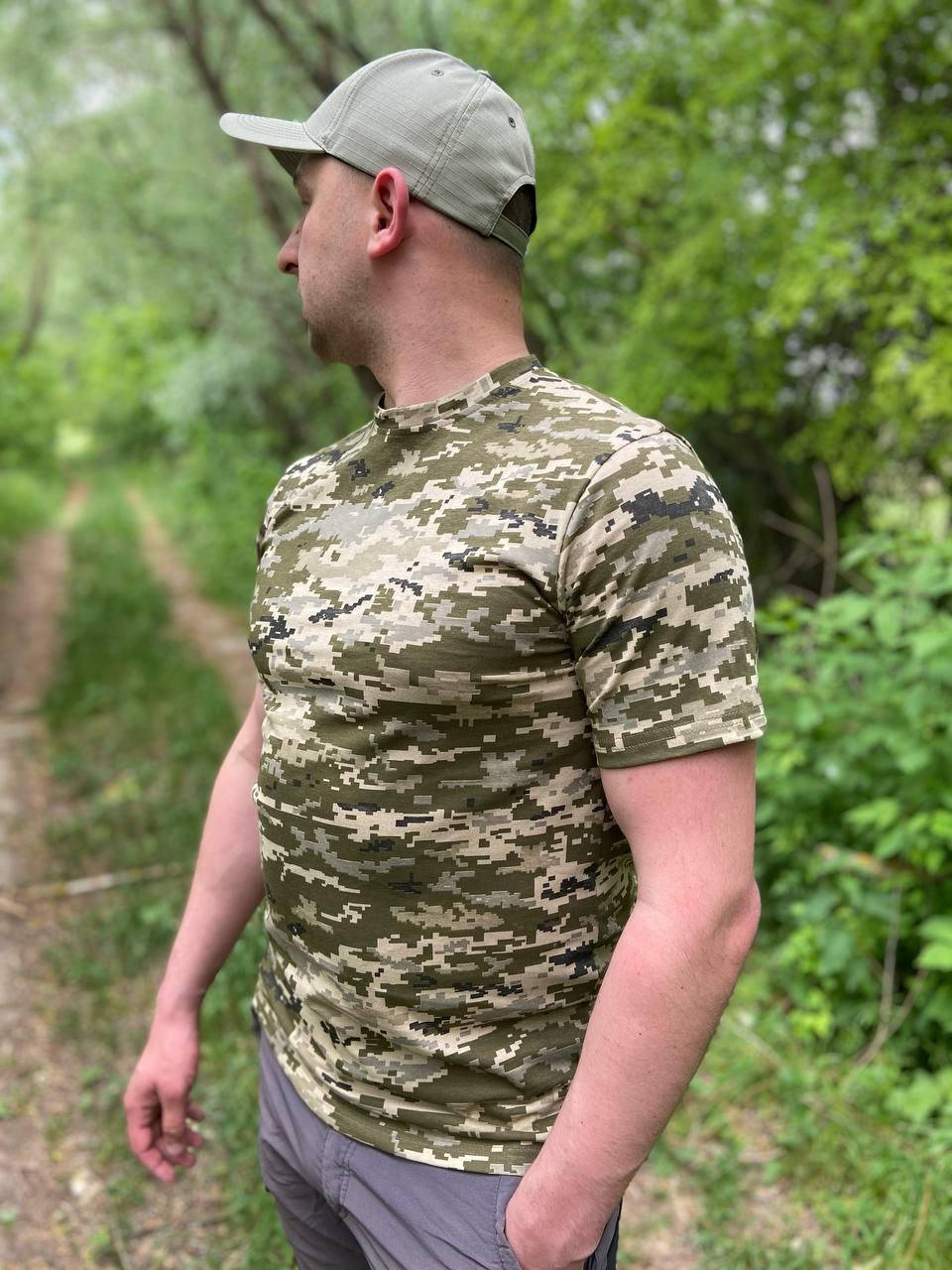 

Мужская военная футболка олива пиксель армия Нацгвардия, ЗСУ, ВСУ, НГУ L, Оливковый