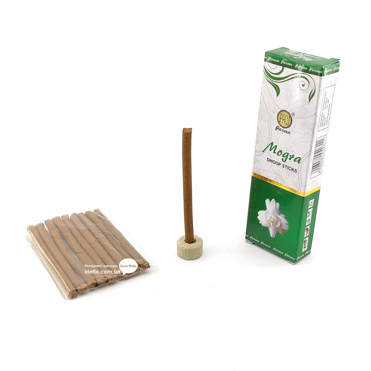 

Благовоние Mogra Dhoop sticks PAW 10шт/уп. Аромапалочки Могра (33952)