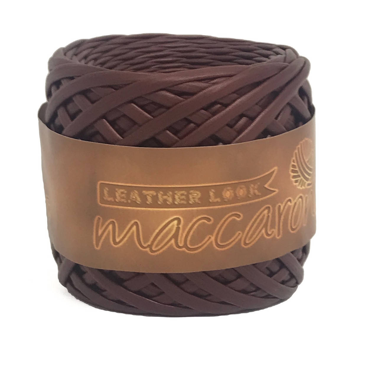

Полиэстеровая пряжа под кожу Leather Look Maccaroni , винная ягода