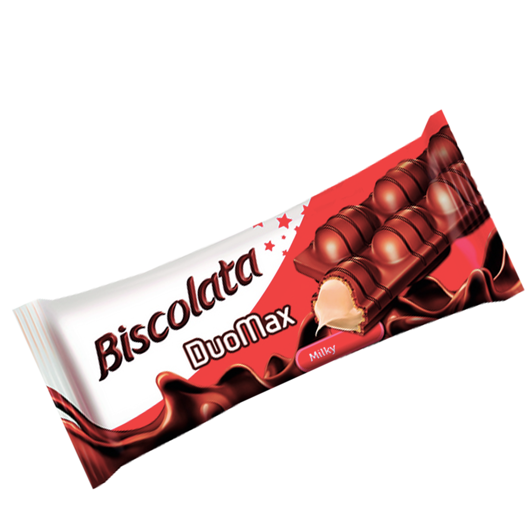 

Вафли Biscolata Duomax в молочном шоколаде с молочным кремом 44 гр (уп/12шт)