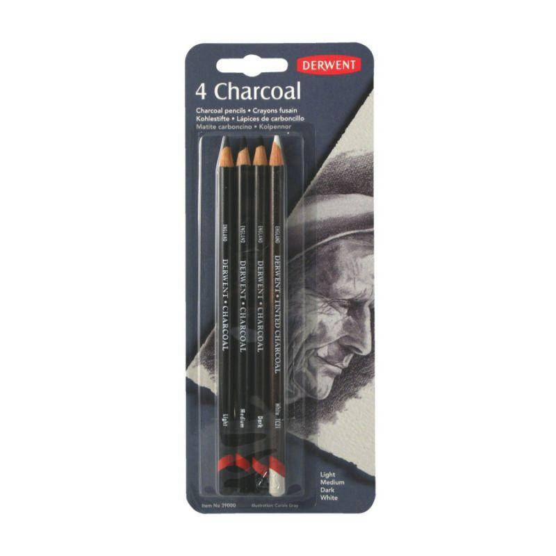 

Набор угольных карандашей Charcoal, 4 шт, в блистере, Derwent