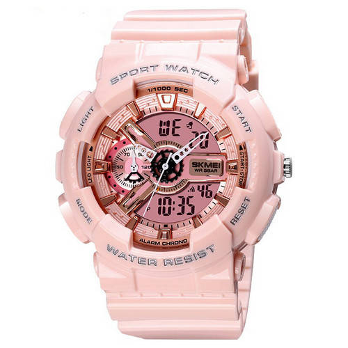 

Спортивные женские часы Skmei 1688 Pink-Cuprum