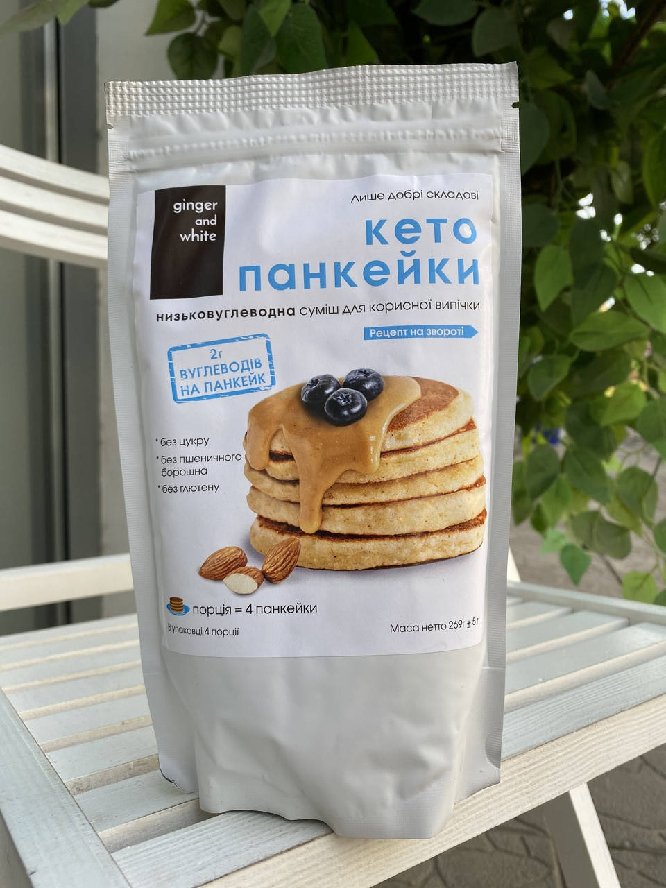 

Кето панкейки Ginger and White смесь 269 г